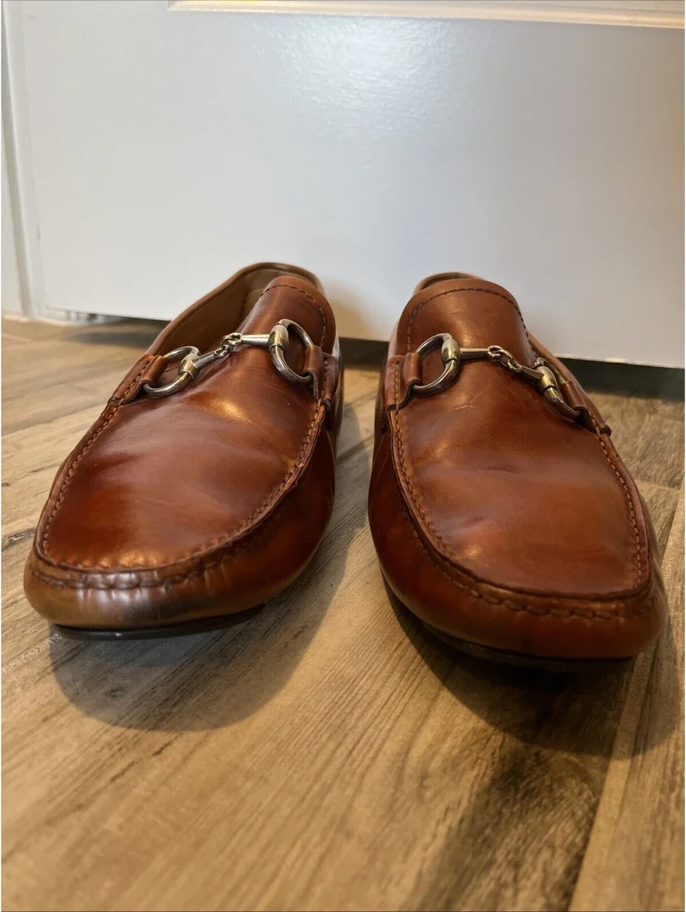 MAGNANNI MENS HORSEBIT LOAFERS CHILI BROWN SIZE 9.5M GOOD COND!